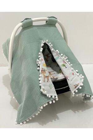 100% Cotton Muslin Fabric Double Sided Stroller Baby Carrier Cover babycity00222 - Babycitytr