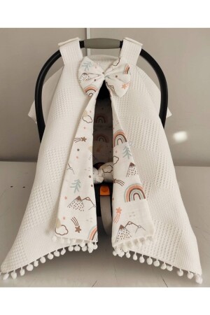 100% Cotton Muslin Stroller Cover and Cushion LNDN95 - BabyLifeHome