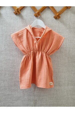 100% cotton Muslin Wrap Hooded Poncho bathrobe, Beach Towel (FABRICS ARE CERTIFIED) poncho45 - YadaBaby