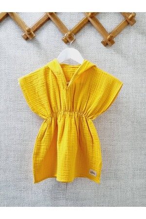 100% cotton Muslin Wrap Hooded Poncho bathrobe, Beach Towel poncho45 - YadaBaby