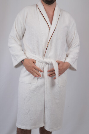 100% Cotton Piping Special Design Extra Soft Men's Bathrobe dop13520117igo - Homelover