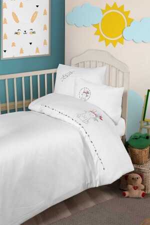 100% Cotton Satin 4 Piece Embroidered Doll | - Tanem Home
