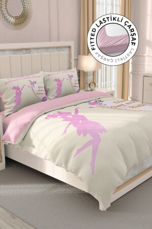 100% Cotton Satin Double Duvet Cover Set with Elastic Sheets Mother's Day My Angel Mother MONOHOME33453 - Monohome