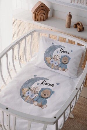 100% Cotton Satin Mother Yani Crib Duvet Cover Set - Lilabio
