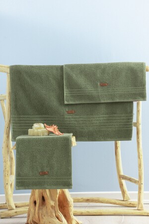 100% Cotton Wellness Towel Set Forest Green 4613p - Cotton Box