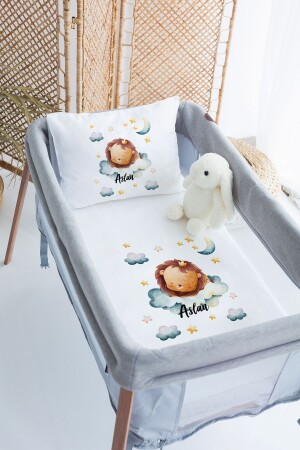 100 % Deluxe-Baumwolle, personalisiertes 70 x 120 Park-Bettbezug-Set PRKYT05 - Lilabio