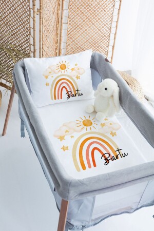 100 % Deluxe-Baumwolle, personalisiertes 70 x 120 Park-Bettbezug-Set PRKYT12 - Lilabio
