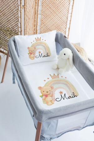 100 % Deluxe-Baumwolle, personalisiertes 70 x 120 Park-Bettbezug-Set PRKYT21 - Lilabio