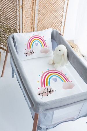 100 % Deluxe-Baumwolle, personalisiertes 70 x 120 Park-Bettbezug-Set PRKYT45 - Lilabio