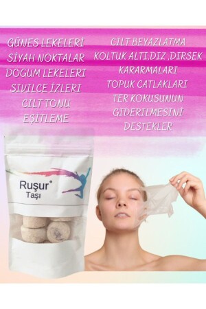 %100 Doğal Ruşur Taşı 12 Adet - Albino
