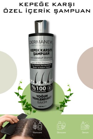 100% Effective Shampoo AGAINST DANDRUFF - FOR HAIR WITH DANDRUFF - Strengthening Care for Weak Hair - Dermanew Hair