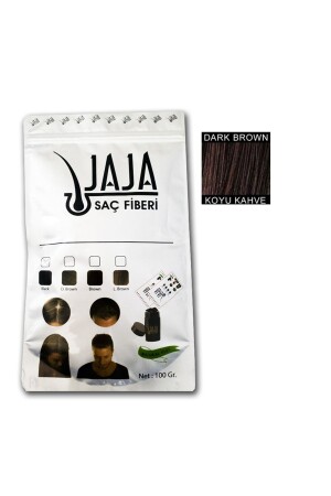 100 gr Dark Brown Topical Hair Powder Hair Fiber 6000 - Jaja