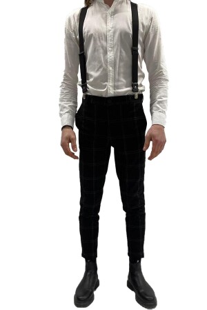 100% Leather Black Unisex Trouser Hanger ZKTNASKS15 - ZEKTON
