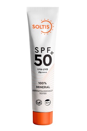 %100 Mineral Güneş Koruyucu Krem Spf50 Pa - 50 ml - Soltis
