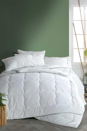 100% Natural Bamboo Single Duvet 62 Thread Satin Piping 155x215cm - Elart