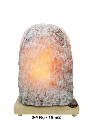100% Natural Çankırı Rock Salt Lamp (3-4 Kg - 15 M2) - Salt Lamp - Tuz Madeni