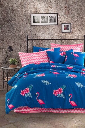 100% Natural Cotton Double Duvet Cover Set Flemenco Parlament Ep-018904 - Eponj Home