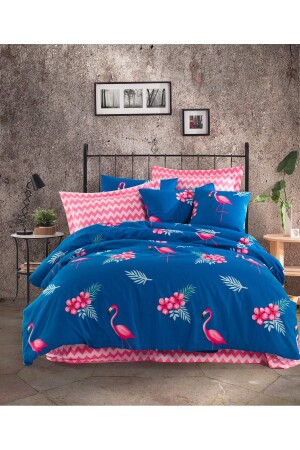 100% Natural Cotton Double Duvet Cover Set Flemenco Parlament Ep-020240 - Eponj Home