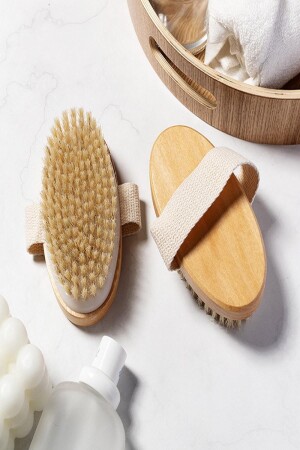 100% Natural Horsehair Cellulite Brush Shower Brush Skin Stretch Mark Remover Anti-Wrinkle Brush - Mastercar
