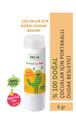 100% Natural Kids Lip Nourishing Orange Herbal Moisturizing Lip Care Cream 6 G MINC-000078 - INCIA