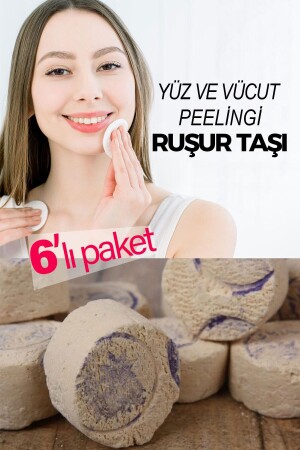 100% Natural Sealed Iranian Rushur Stone (6 Pieces) Skin Care Face and Body Peeling - Aytan Home