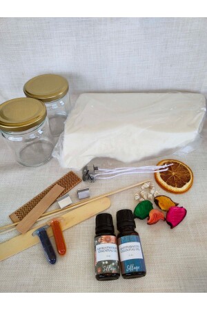 100% Natural Soy Wax Vegan Aromatherapy Candle Making Set 500gr Candle Making Set Materials 6041894 - SillageCandle