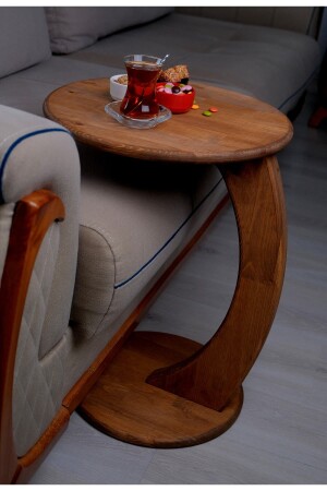 100% Natural Wood C Coffee Table Sofa Table Side Table Nesting Coffee Table Serving Table (100% Natural Wood) RABO. 001 - Rabo Craft