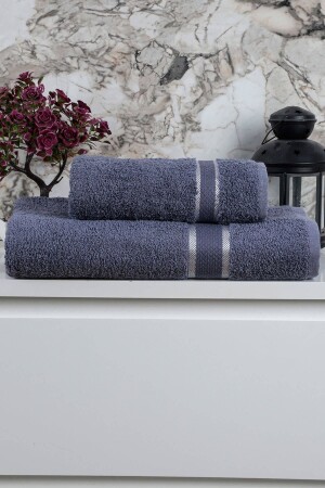 %100 Pamuk 2 Parça Kadın-erkek Banyo Duş Hamam Havlu Seti 90x150 Cm MH01123 - Mira Home