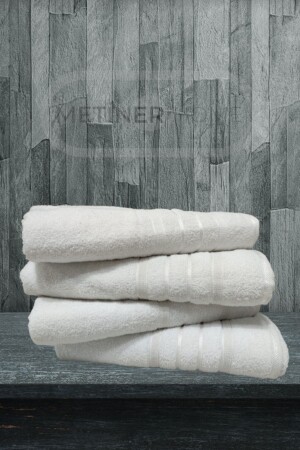 %100 Pamuk 4'lü Büyük Boy Banyo Havlusu Yumuşak 95x140cm BCBH4L - Bahar Class