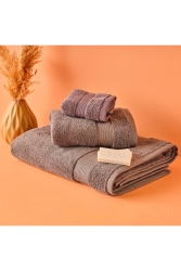 %100 Pamuk Premium Yüz Havlusu Antrasit (50X90 CM) 6004YHAV0041|140 - Bella Maison