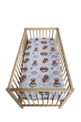 %100 Pamuk Ranforce Kumaş Lastikli Bebek Çarşafı-beşik Ve Park Yatak Çarşafı(70X110)(60X120) - Enha Baby