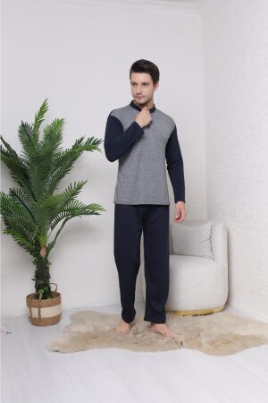 %100 Pamuklu Jakarlı Süprem Erkek Pijama Takım 1004 TYC00316781434 - Rimoli