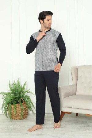 %100 Pamuklu Jakarlı Süprem Erkek Pijama Takımı Erkekpijama - Huq Moda