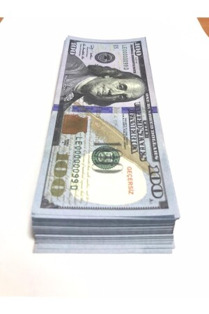 100 Pieces of 100 Dollars Invalid Joke Wedding Money Game Money 100x100 Dollars - Noname