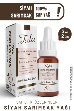 100% Pure and Natural Black Garlic Oil Cold Pressed 20 Ml - Tala
