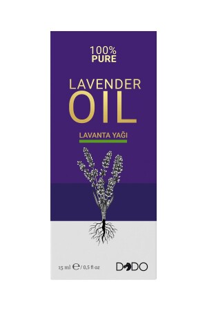 100% Pure Lavender Oil 15 Ml (Special Box with 3 Heads) 8683985400304 - Dodo