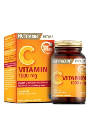 فيتامين سي 1000 ميغ - فيتامين سي ديبوت وقت الإفراج 30 حبوب - Nutraxin