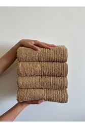 %100pamuk 4lü 50x90cm El&yüz Havlu Seti shl4khv - SHAL HOME