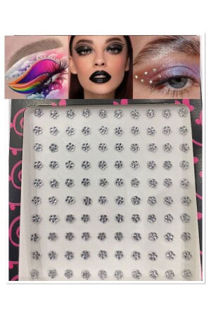 100Pcs Body And Face Sticker Makeup Stone Adhesive Face Crystal Face Stones - Self-Adhesive - New Hill