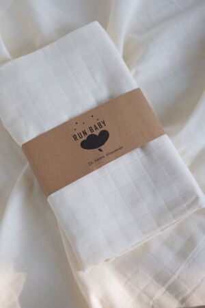 100x120cm Oeko-tex Certified Baby Muslin Cover (EKRU) - Runbaby