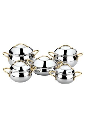 1010 Küre Kochgeschirrset Kure Gold 10-teilig - Oms
