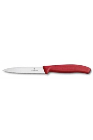 10cm Serrated Paring Knife Red Blade 6. 7731 - Victorinox
