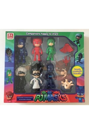 10'lu Pijamaskeliler Figür Seti - Pj Masks