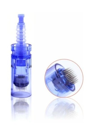10Pcs 12 Pin A6 And A1 Needle Original Needle Cartridge Blue Socket blue12pin - Dermapen