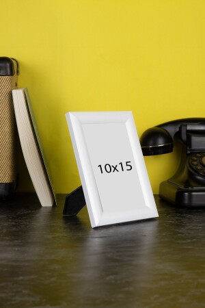 10x15 Ayaklı Beyaz Resim Fotoğraf Çerçevesi - Araste