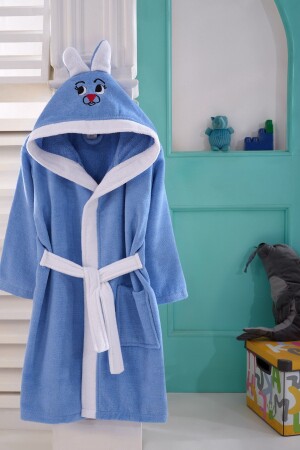 11-12 Years Old 100% Cotton Children's Bathrobe 153-89-0036 - Riva
