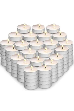 11 grams 100 long burning tealight candles white 3-8 cm 100 pack unscented promise engagement henna steamer - Ersustore