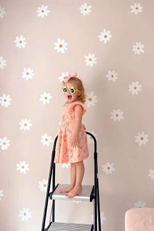110 Pcs Decorative Daisy Kids Room Wall Sticker Decal Set - 212Shop