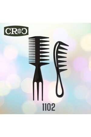 1102 Styling Comb Set of 2 - Croc