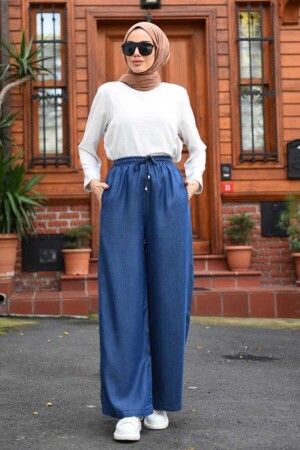 1105-elastic Trousers Dark Blue - Neways
